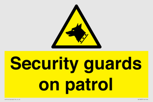 Security guards on patrol